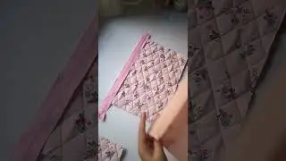 how to make makeup pouch easy tutorial #makeupbag #makeuppouch #tutorial