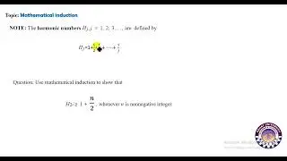 Introduction to Mathematical induction/proving summation/ inequalities/proving probability/examples