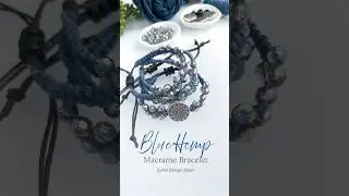 Blue Hemp Macram&eacute; Bracelet | Design Inspiration