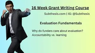 Evaluation Fundamentals: Accountability vs. Learning | Grant Architect 7.1