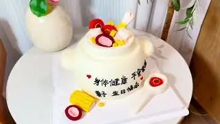 Is this a Soup or a Cake? 🥣🍰#organic #birthdaycake #cupcake #bakery #cake 