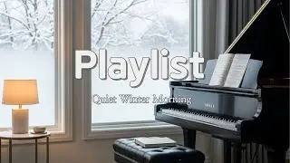 ❄️ 창밖에 눈이 내리는 조용한 겨울 아침 피아노 재즈| Quiet Winter Morning Piano Jazz