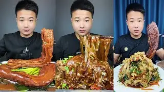 ASMR MUKBANG | SPICY BRAISED PORK BELLY |  EATING SHOW | EATING SHOW | Eat Beef Ribs #food #270