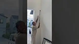 Mom catches dad knocking down a wasp nest #shorts
