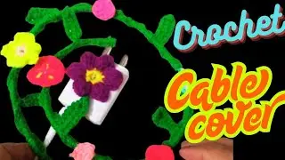 Crochet Cable Cover | DIY Ds Craft Tutorial | Crochet Unique Ideas | Crochet Charger Cord Cover Vine