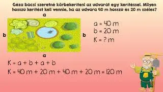 A kerületmérés ismétlése- 4. osztály