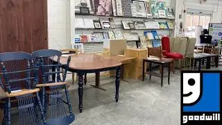 GOODWILL SHOP WITH ME FURNITURE DESKS ARMCHAIRS TABLES DECOR KITCHENWARE SHOPPING STORE WALK THROUGH