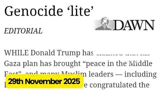 Dawn Editorial Analysis with Urdu Translation | Dawn News Paper Vocabulary | Article Genocide Lite