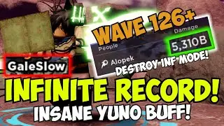 New Yuno 6 Star Buff Beat My INF MODE RECORD! Wave 126+ EZ SOLO!