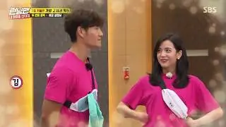 [Eng-Sub] Jisoo's aegyo melts the heart of Kim Jong Kook - Running man