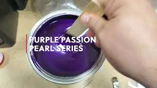 Purple Passion Pearl Automotive Paint - Swirling the Paint