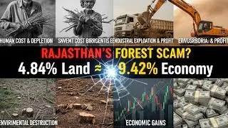 Rajasthan Forest Loot: 4.84% Land Gives 9.42% Economy? | Exploitation, Poverty & Data | UPSC/RAS 