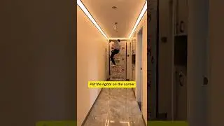 Aluminum alloy gypsum board linear lights.#lamp #light #led #smarthome #lightingdecor