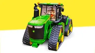 Il trattore al lavoro! Giochi per bambini piccoli con le macchine di servizio