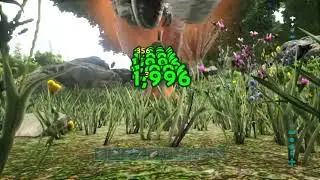 ARK Survival Evolved Moschops vs 140 Alpha T-Rex