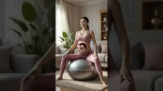 Twin Harmony Inside the Womb  Gentle Pregnancy Yoga Moment #healthylifestyle #pregnancy #yoga