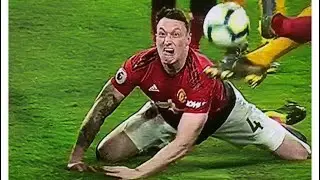 Slow-motion footage of Phil Jones' face as Wolves scored their winner vs Man Utd