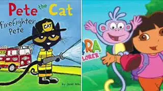 MERGED - Pete The Cat and Dora The Explorer Rockstar