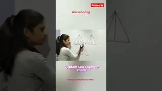 MP Vyapam Sub Engineer Exam |Reasoning : Counting Triangle Figures #phaipedia  #shorts