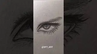 Drawing angry eyes...✨ #art #eyes #angry #sketch #shorts