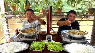 Trận Đấu Đỉnh Cao Gay Cấn/ 3 Ký Bún 2 Cái Lẩu CHAO MỰC, Món Ăn Độc Lạ | ATĐQ