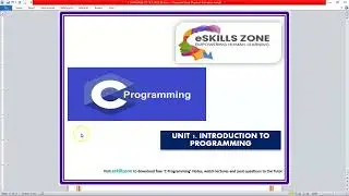 C Programming - Lecture 11 VARIABLE INITIALIZATION