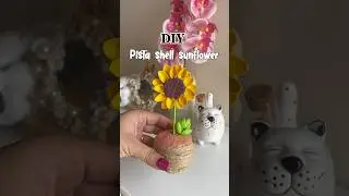 Pista shell sunflower DIY #artbyrashmee #diy #pistashellcrafts #handmade #viralshorts #crafting
