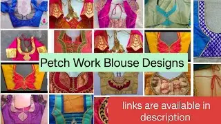 patch work blouse back neck design 😊/blouse designs new model/ Try New Petch Work Blouse Designs