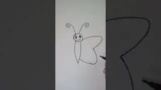 butterfly drawing | butterfly drawing for kids | very easy| beautiful butterfly drawing|step by step