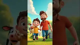 🐄💥 Baby Boy & Father Rescue Cow from Giant Red Spiders! 😲❤️ | 3D Cartoon Short