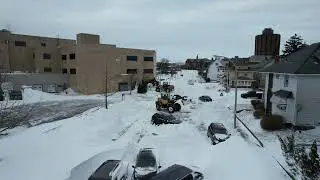 Drone Footage Shows Extent of Snow Storm in Buffalo