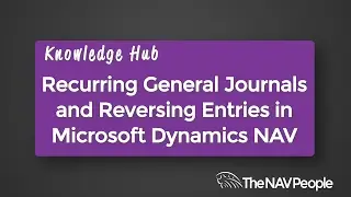 Recurring General Journals and Reversing Entries