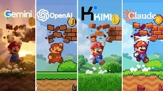 4 نمادج يتنافسون على صنع لعبة Super mario من الصفر