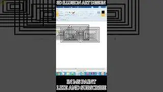 3D ILLUSION  DESIGN ART IN MS PAINT