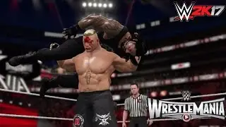 WWE 2K17 Recreation: Seth Rollins cashes in MITB on Brock Lesnar vs Roman Reigns (Wrestlemania 31)
