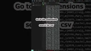 The CSV File Reading #shorts