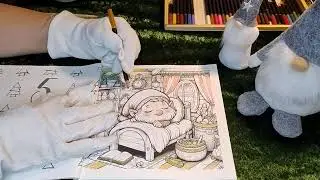 Ausmalvideo f&uuml;r den Advent | Adventszeit mit Kindern | Wichtelbuch | Tag 5