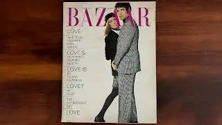 Harper's Bazaar 1968 February Warren Beatty, Anderson Cooper | ASMR Magazine Flip Through