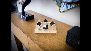 🎥 Handcrafted Travertine & Marble Tic Tac Toe Board Game 🎥