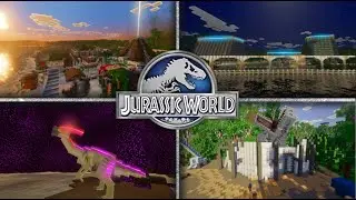 WALKTROUGH  IN JURASSIC WORLD MAP - Minecraft