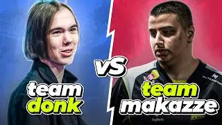 Команда DONK против команды MAKAZZE на FACEIT с руководством по утилитам, видом от нескольких точ...