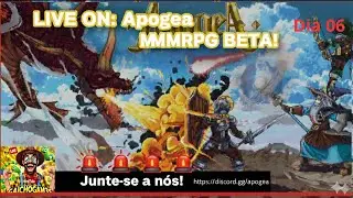 LIVE ON: Apogea MMORPG BETA! Vem Com Ga&uacute;ch&atilde;o🚨 Dia 06 Live 01 #MMORPG2026 #Tibia #Gaming