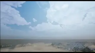 Clouds test shots, Minecraft shader