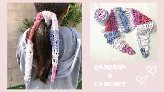 BANDANA A CROCHET PARA PRINCIPIANTES              #crochet