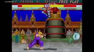 Street Fighter II' Hyper Fighting (PlayStation 4 Canada) One Coin Gameplay Sample