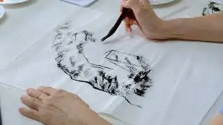 Slow Art with Ink & Brush | Calming Chinese Painting Process