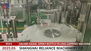 RELIANCE Small Speed 10ml, 15ml Sterile Saline Nasal Spray Bottle Filling Crimping Machine RVF4