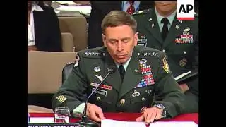 General David Petraeus and Ambassador Ryan Crocker are to continue giving lawmakers their assessment