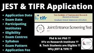 JEST & TIFR Application | Full Information | Eligibility | Syllabus | Exam Pattern