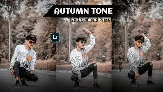 Lightroom Mobile AUTUMN BROWN Tone color grading tutorial + Free preset - Red Lover Editor